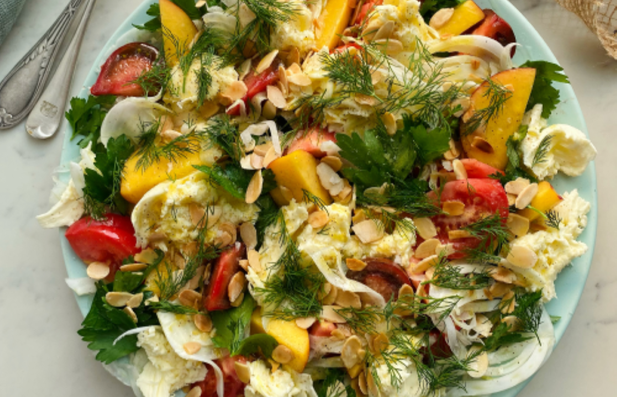 Fennel, Nectarine & Mozzarella Salad