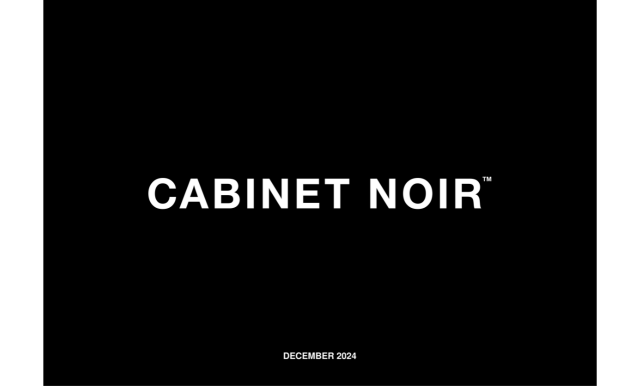 Cabinet Noir | Opening Soon