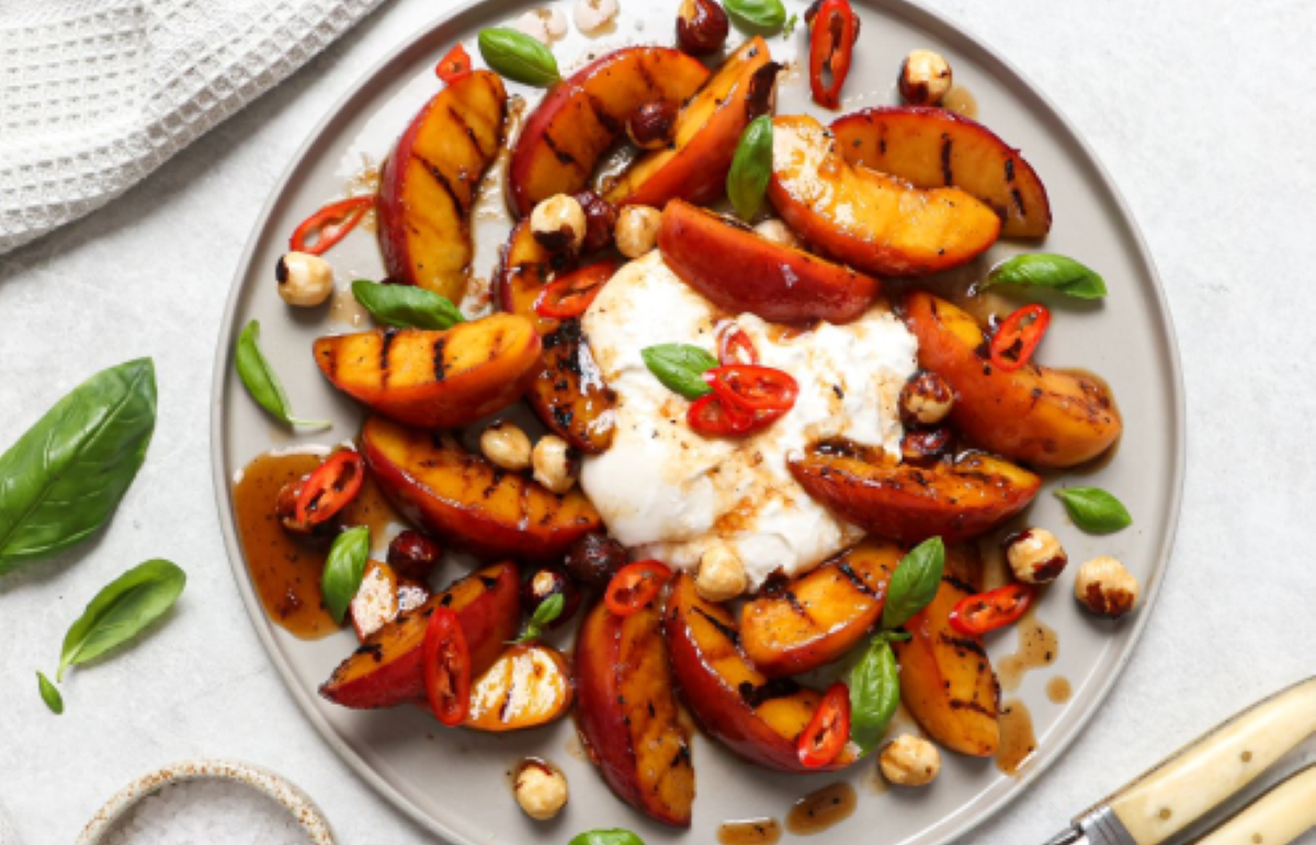 Grilled Nectarine & Burrata Salad