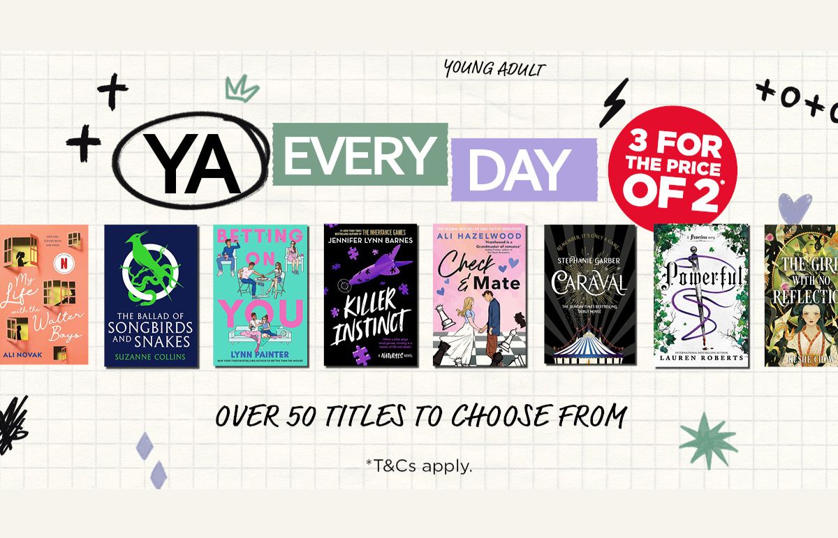 3 for 2 on selected YA titles.