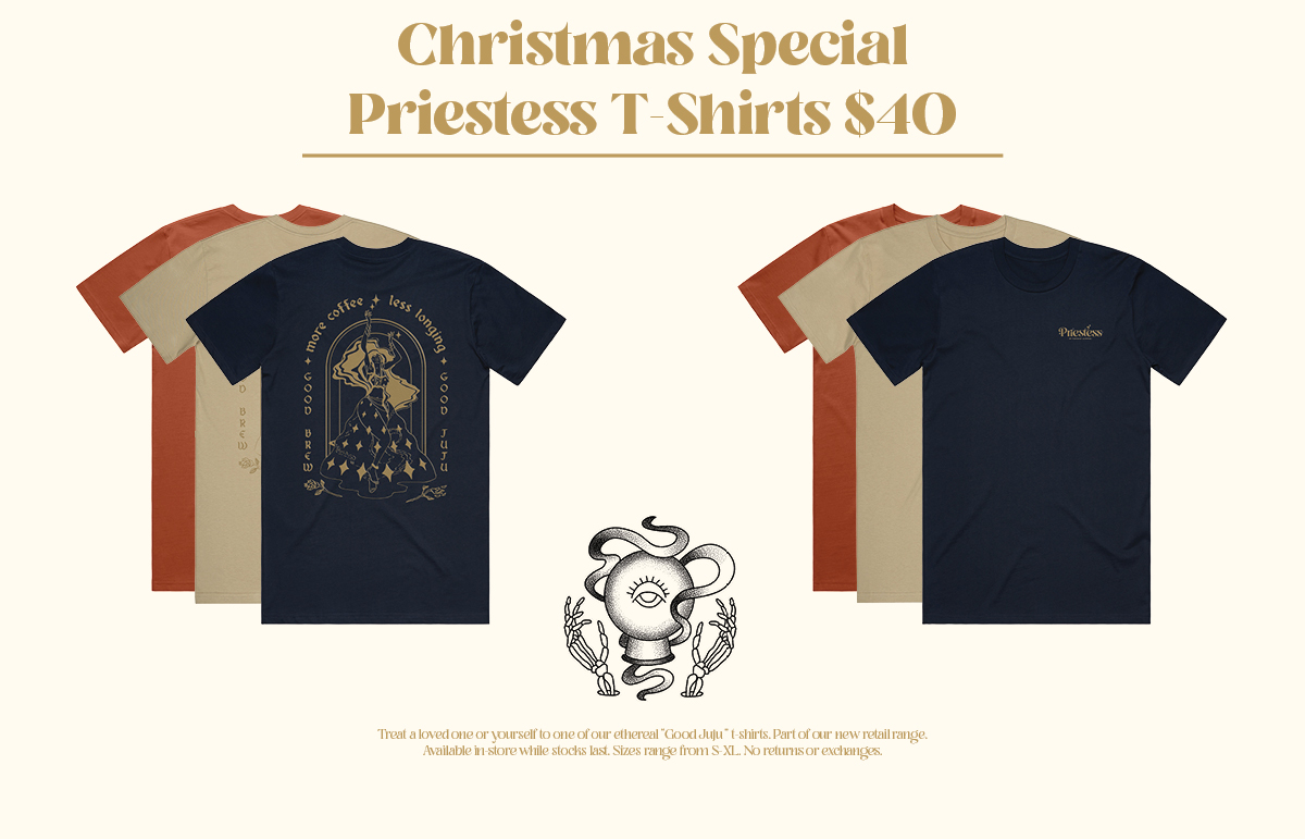 Check out the new Priestess t-shirts!