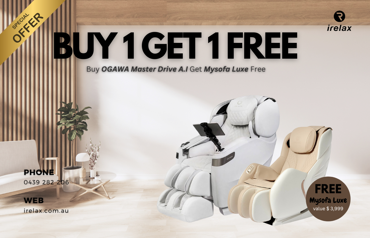 Buy 1 Get 1 Free OGAWA Massage Chair at iRelax