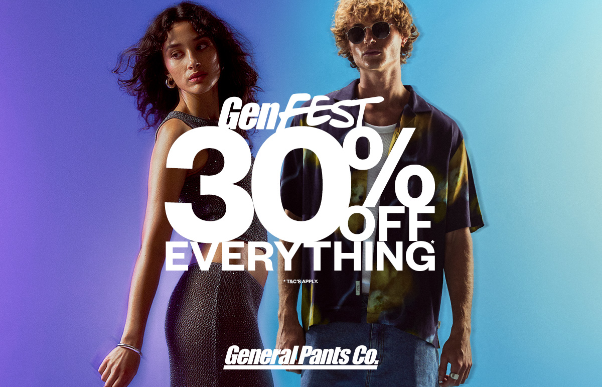 30% OFF Everything at General Pants Co.